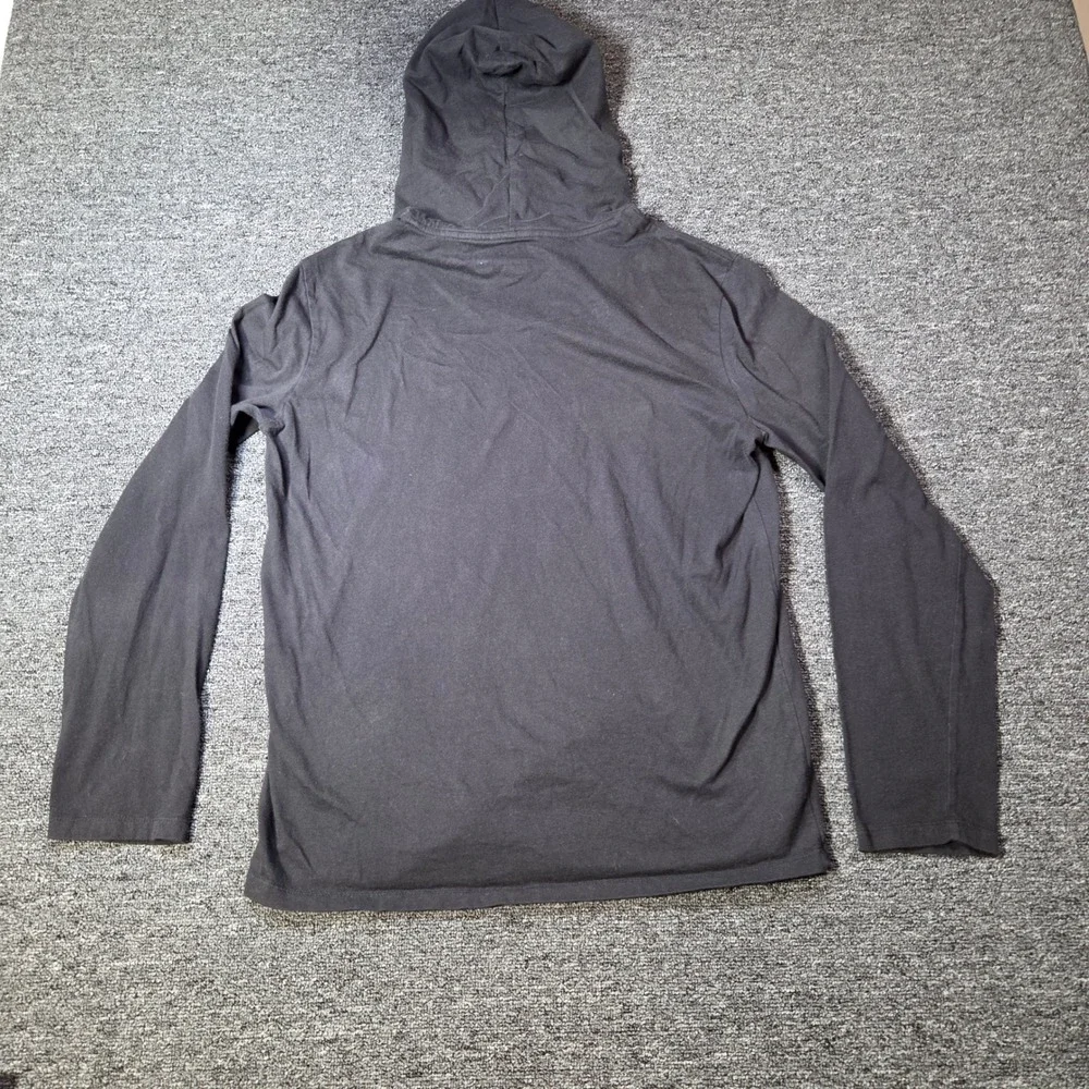 Polo Ralph Lauren Hooded T Shirt Mens Medium Black Red Pony Logo Casual Preppy‎